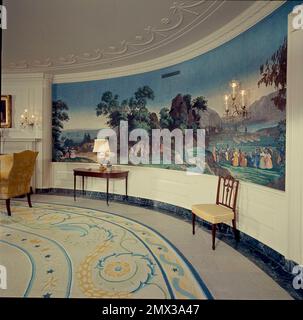https://l450v.alamy.com/450v/2mx3a47/the-diplomatic-reception-room-recently-refurbished-with-its-scenic-america-wallpaper-is-shown-at-the-white-house-on-oct-6-1961-the-president-meets-with-foreign-diplomats-in-the-room-who-are-presenting-their-credentials-the-wallpaper-was-recovered-from-a-razed-building-in-maryland-the-furniture-is-from-the-early-19th-century-ap-photohenry-burroughs-2mx3a47.jpg
