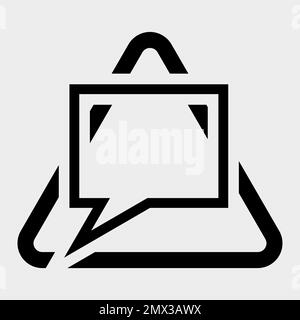 message,thought icon Symbol Sign Isolate on White Background,Vector Illustration Stock Vector