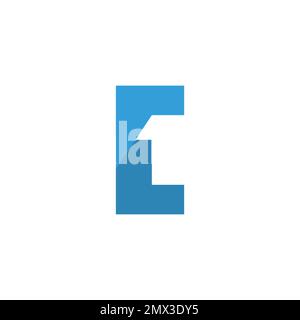 C One Logo Symbol Simple Design Stock Vector