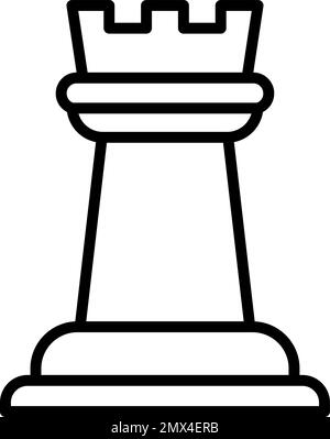 Fort chess vector logo design concept. Chess knights and castle tower ...