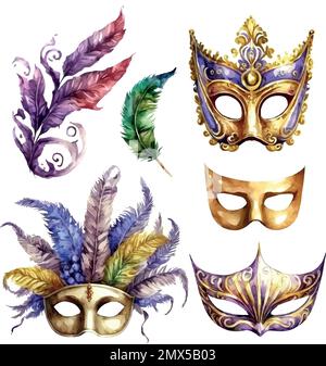 Mardi Gras Feather Background Stock Photo - Alamy