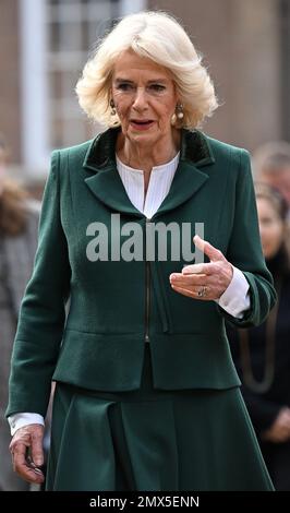 The Queen Consort, at the 50th anniversary celebrations of children's reading charity Coram Beanstalk in London. Picture date: Thursday February 2, 2023. Stock Photo