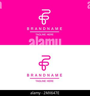 Creative minimal TF FT letter business logo initial based Monogram icon vector. Stock Vector