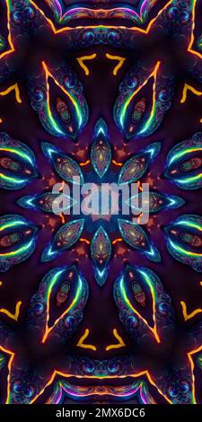 Abstract geometric colorful background art painting mandala graphic design Stock Photo