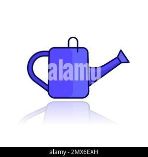 watering can icon with outline Stock Vector