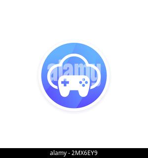 game server icon for web Stock Vector