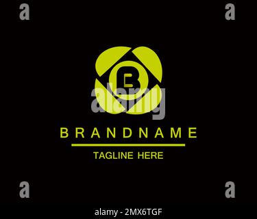 Initial Letter B Photography Logo Camera lens Concept. Capture Logo Combined A Letter Camera Sign Logo Stock Vector