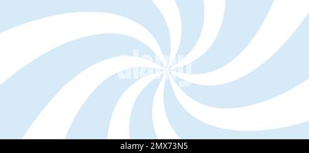 Sweet radial candy background. Vortex starburst spiral twirl Pattern. Helix rotation rays. Vector illustration Stock Vector