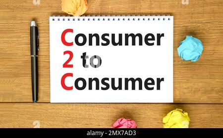 C2C consumer to consumer symbol. Concept words C2C consumer to consumer ...