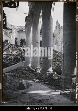 Roye, Somme, France , 1917 - Devastated regions, Somme, Oise, Aisne ...