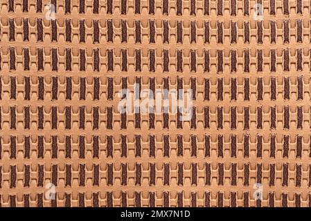Texture of colored natural leather with a pattern and alternating lines. Leather Stock Photo