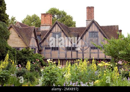 A view of the historic Hall's Croft building in Stratford upon Avon, Warwickshire, England. Stock Photo