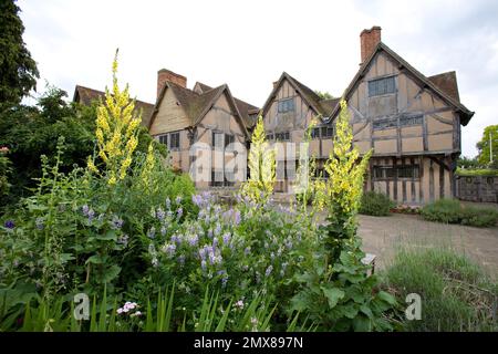 A view of the historic Hall's Croft building in Stratford upon Avon, Warwickshire, England. Stock Photo