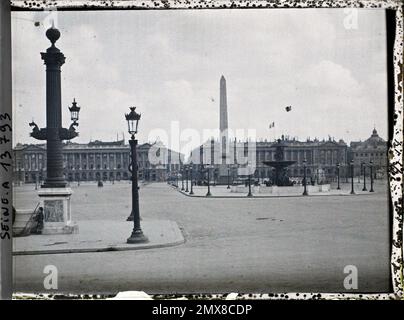 Paris (8th arr.), France Place de la Concorde , Stock Photo