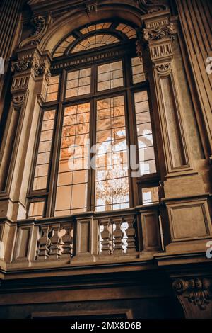 Turin, Piemonte, Italy - June 23, 2022: The Royal Palace. Rich luxurious Baroque interiors of Palazzo Reale Stock Photo