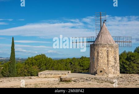 France, Fontvieille, Moulin de Daudet (Daudet's Mill) Stock Photo