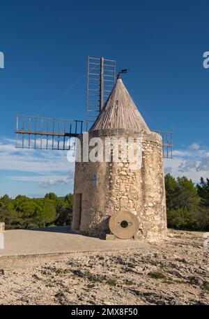 France, Fontvieille, Moulin de Daudet (Daudet's Mill) Stock Photo