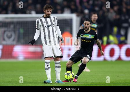 Turin, Italy. 09th Aug, 2023. Manuel Locatelli of Juventus during the  pre-season test match between Juventus Fc and Juventus NextGen U23 on 09  August 2023 at Juventus Stadium, Turin, taly. Photo Nderim