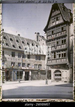 Strasbourg, France , 1920 - Alsace - Auguste Léon (July) Stock Photo