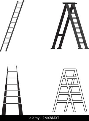 Ladder Icon Vector Logo Template Illustration Design. Vector EPS 10. Stock Vector