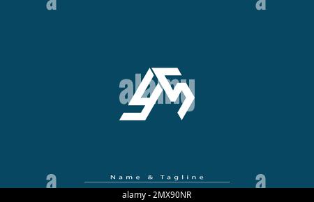 Alphabet letters Initials Monogram logo YS , SY Stock Vector
