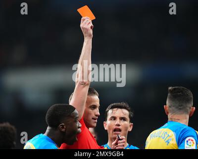 Referee Show Yellow Card Gabriel Paulista Editorial Stock Photo - Stock  Image