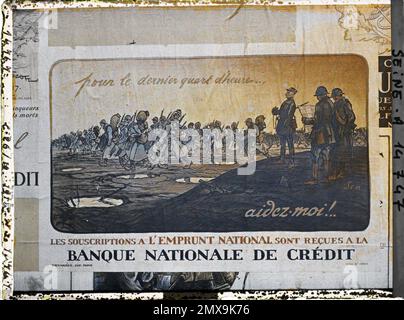 Paris, France displays national loan, national credit bank , Stock Photo