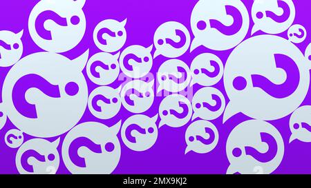 question marks bubble Stock Photo