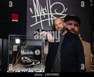 Daniel Gamache attends Modelo and Brooklyn Nets pop-up gallery curated ...