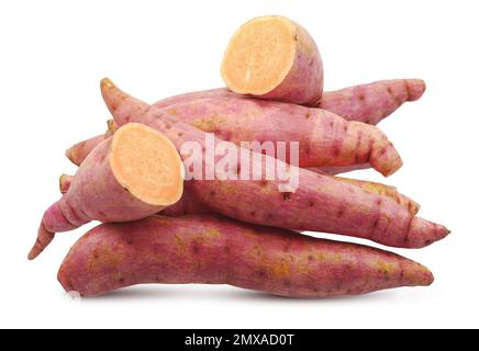 Sweet potato isolated on white background Stock Photo