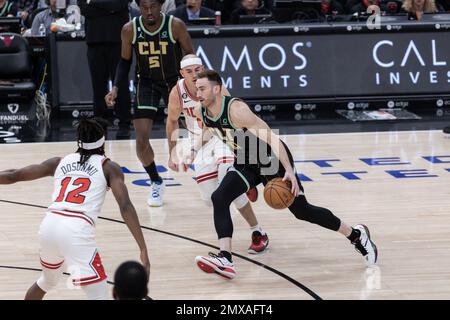 Charlotte Hornets' Gordon Hayward (20) shoots against Boston Celtics' Sam  Hauser (30) during the first half of an NBA basketball game Friday, Feb.  10, 2023, in Boston. (AP Photo/Michael Dwyer Stock Photo - Alamy