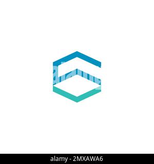 CS Logo Design. Suitable for your initial Stock Vector