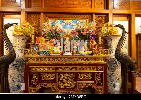 Hanoi, Vietnam, January 2023. View of the King Le Thai To's Temple in the city center Stock Photo