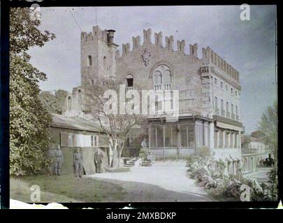 Vicence, Italy Villa Cameroni, residence of the general commanding French troops in Italy? , 1918 - Italy - Fernand Cuville - (March -August) Stock Photo