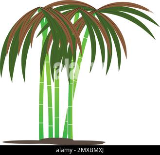 Sugar cane icon Vector Illustration design Logo template Stock Vector