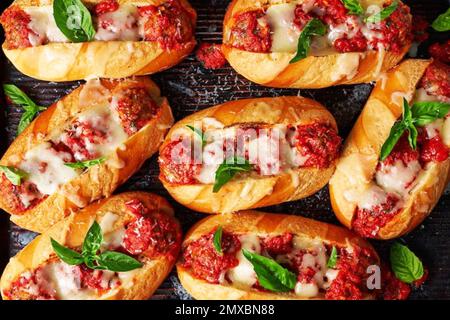 Meatball sandwich Stock Photo