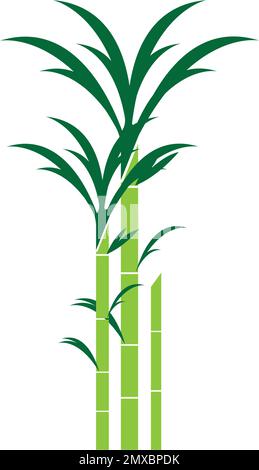 Sugar cane icon Vector Illustration design Logo template Stock Vector