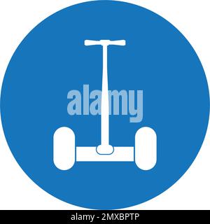 Segway icon vector illustration logo design. Stock Vector