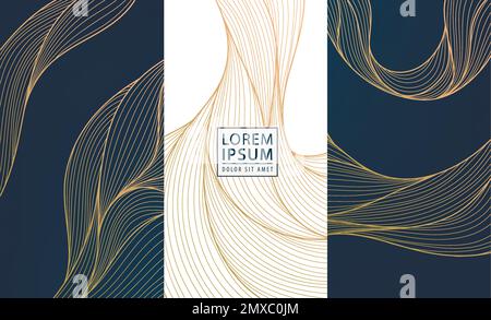 Set of vector collection design elements: labels, frames, wedding invitations, social net stories, packaging, luxury products, perfume, soap, wine Stock Vector