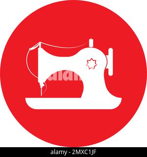Sewing machine icon vector illustration design logo Stock Vector