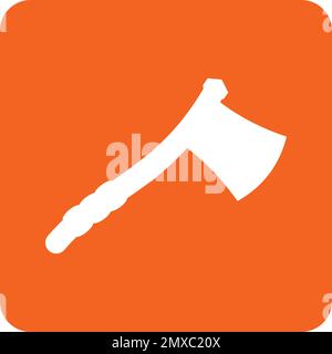 Axe icon vector design illustration logo template and background. Stock Vector