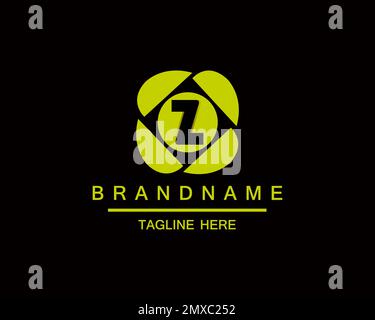 Initials Letter Z on Camera Lens Logo For Photography Photographer Studio Photo Design Inspiration Stock Vector