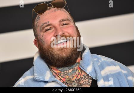 Teddy Swims arriving to the Warner Music Group Pre Grammy Party at ...