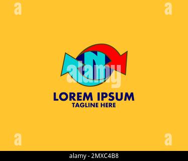 logo n reload suitable for renewable energy businesses Stock Vector