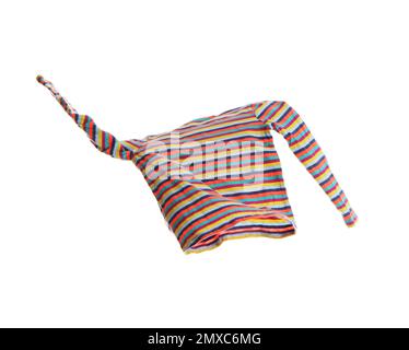 Striped shirt isolated on white. Stylish clothes Stock Photo