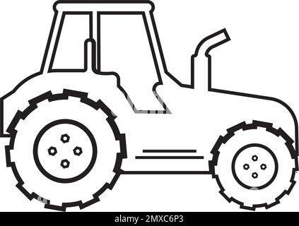 Tractor flat vector pin map icon. Map pointer. Map markers. Farmer ...