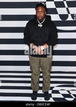 Hollywood, United States. 02nd Feb, 2023. HOLLYWOOD, LOS ANGELES, CALIFORNIA, USA - FEBRUARY 02: Tay Keith arrives at the Warner Music Group Pre-Grammy Party 2023 held at the Hollywood Athletic Club on February 2, 2023 in Hollywood, Los Angeles, California, United States. (Photo by Xavier Collin/Image Press Agency) Credit: Image Press Agency/Alamy Live News Stock Photo