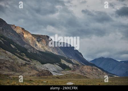 Amazing Range Mountain valley of Altai mountains, fabulous landscape of wildlife ...