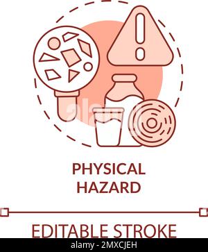 Hazard terracotta concept icon Stock Vector Image & Art - Alamy