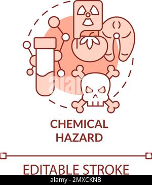 Hazard terracotta concept icon Stock Vector Image & Art - Alamy